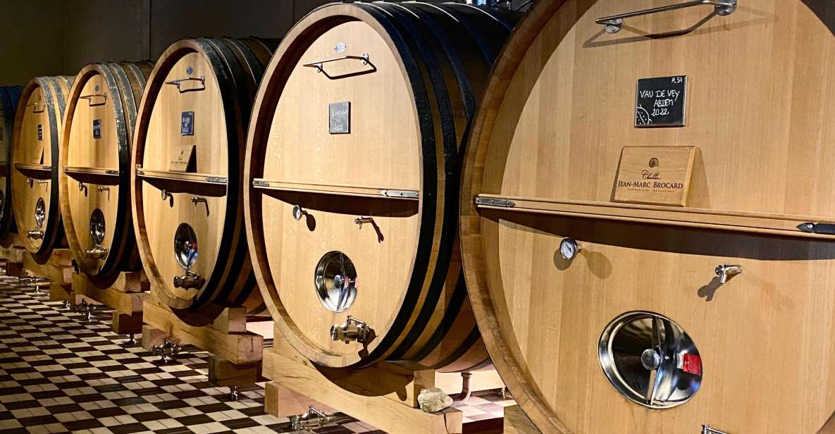 15 Burgundy Wines Chateau Pommard, Chablis Small-Group - Jean-Marc Brocard Domaine: caves, 5 Chablis wines, and what to listen for