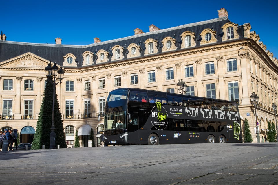 Bus Toqué Champs Elysées Tour w/ 3-Course Dinner & Champagne - Timing and flow: the 6:00 PM start and a 7:30 PM return