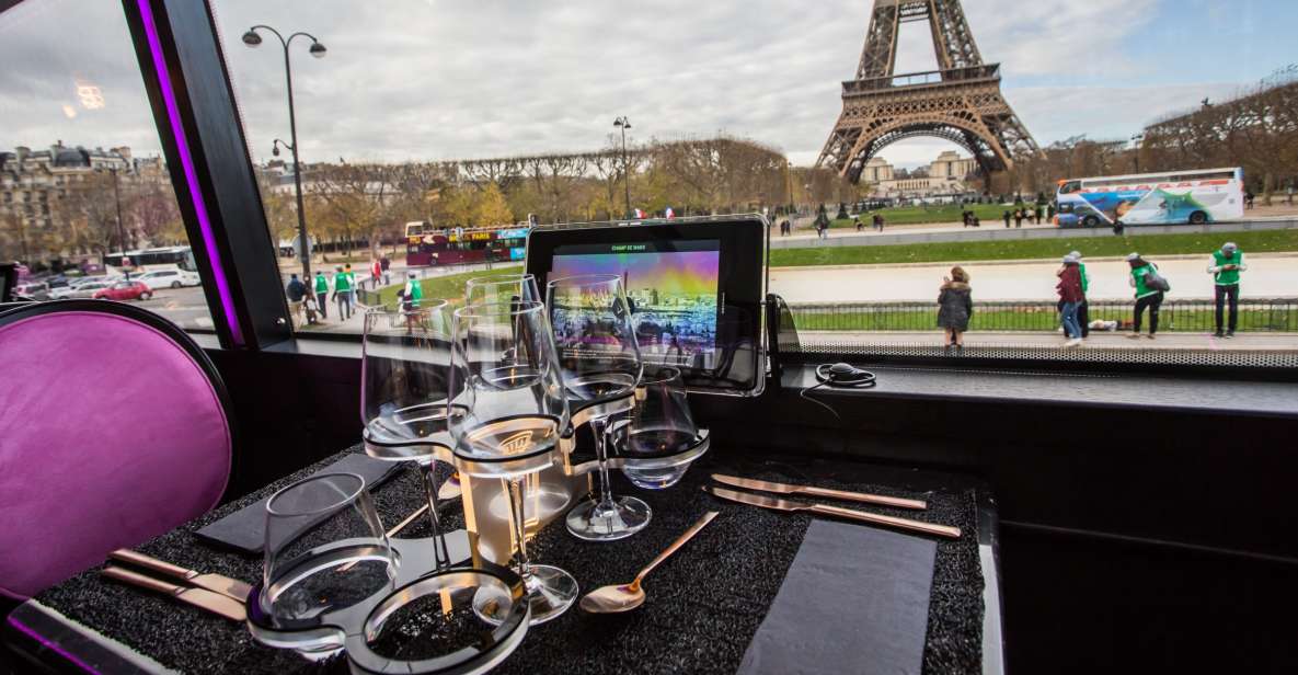 Champs Elysées Bus Toqué Lunch w/ a Glass of Champagne - Key Things I’d Prioritize