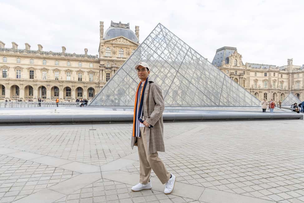 Louvre area photo shoot by Paris photographer - Practical tips for looking good in 25 minutes (and not wasting shots)