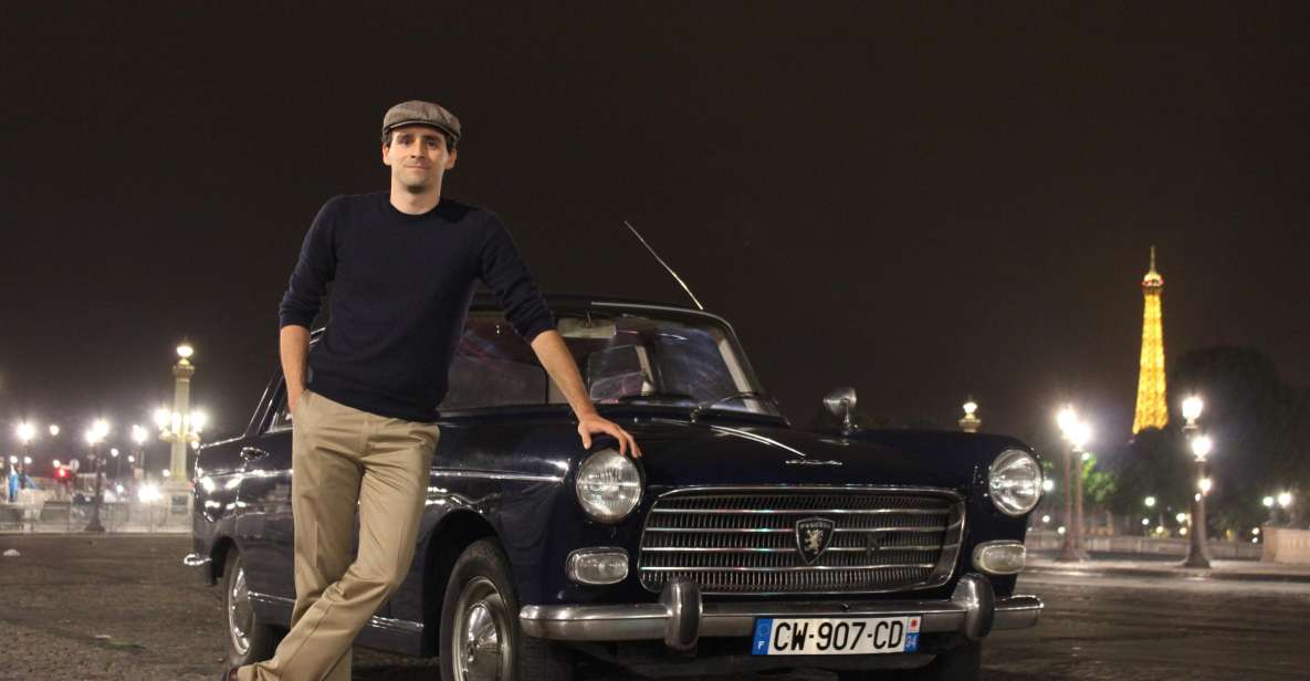 Paris: 1.5-Hour Vintage Car Night Tour - Place des Vosges and Macaroons: The Stop That Makes the Tour Feel Like a Treat