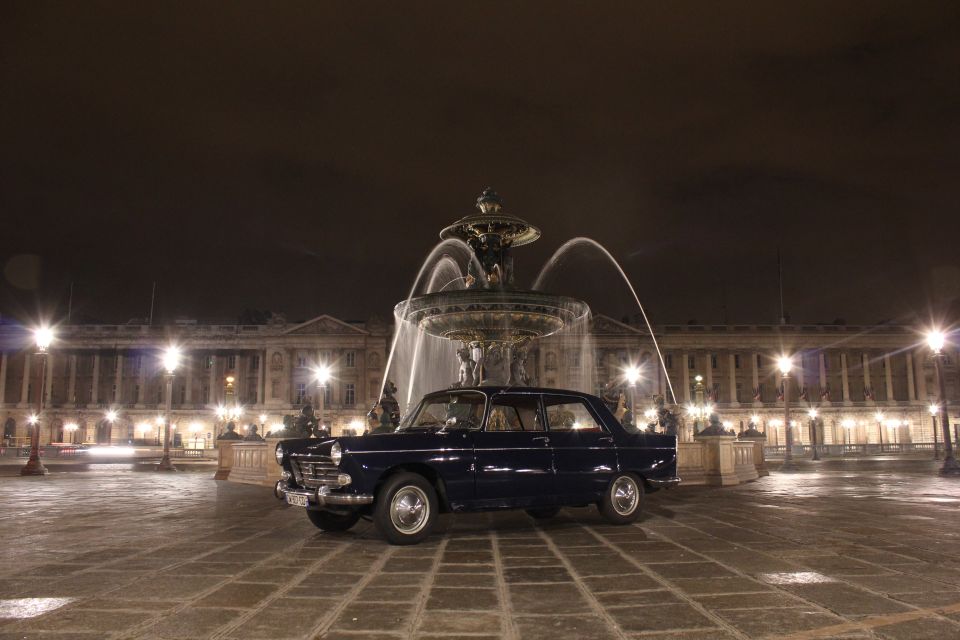 Paris: 1.5-Hour Vintage Car Night Tour - Arènes de Lutèce, Grand Mosque, Pantheon Area: Icons Plus Texture