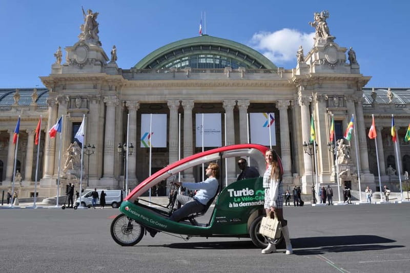 Paris: 2 hours Emily Tour in a Private Rickshaw bike - Meeting at Saint-Michel: easy start, smooth finish
