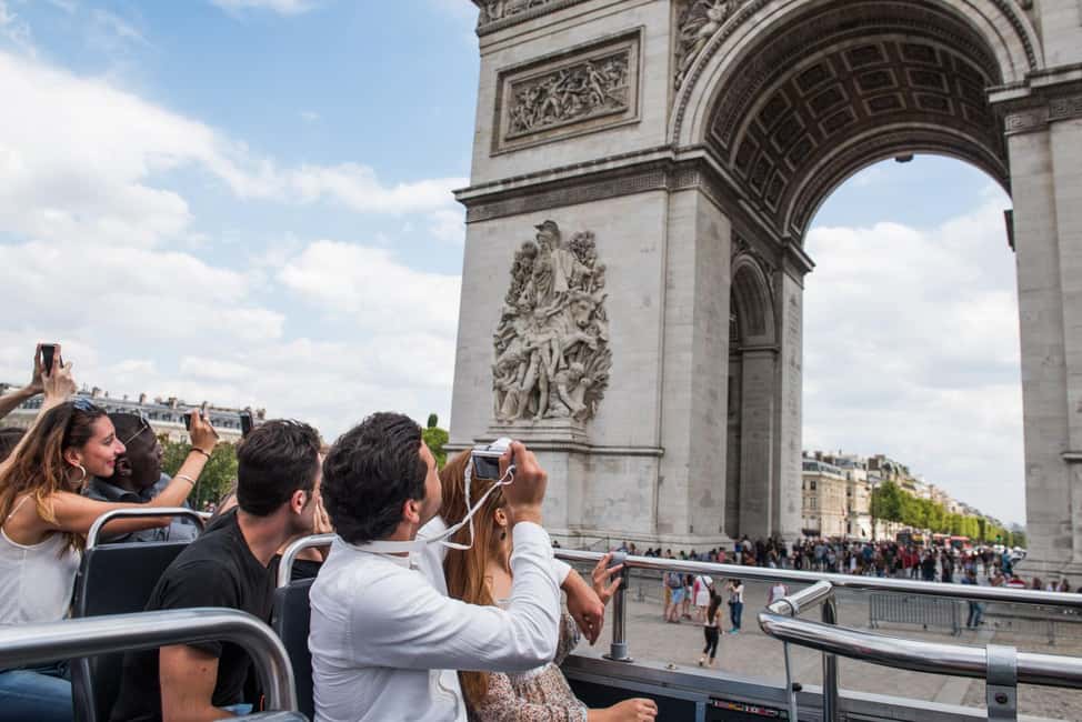 Paris: Arc de Triomphe Ticket & Big Bus Hop-on Hop-off Tour - A One-Day Shortcut to Paris Icons From the Top Deck