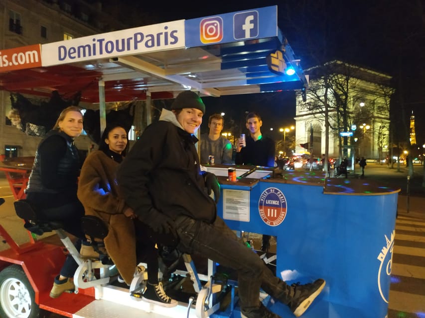 Paris: Beer Bike Bar With Drinks Included - Trocadéro Stop: Eiffel Tower Views Without the Usual Standstill