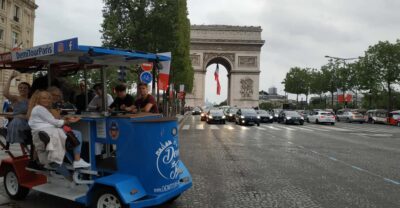 Paris: Beer Bike Bar With Drinks Included - Meeting at 63 Av. de la Grande Armée: Shoes and Real-World Timing