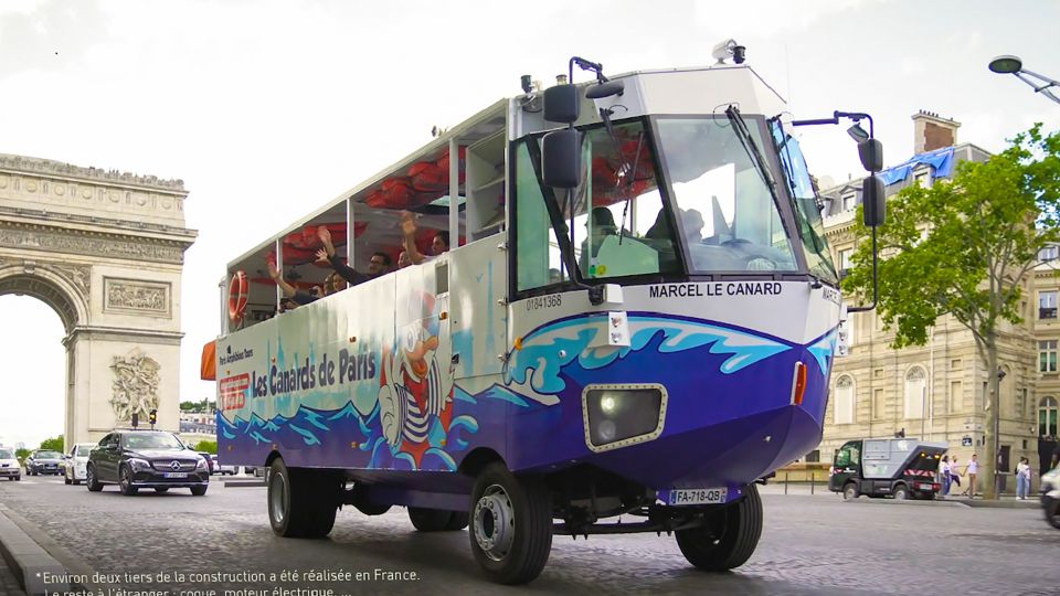 Paris: City and River Seine Tour on an Amphibious Bus - Key points before you go