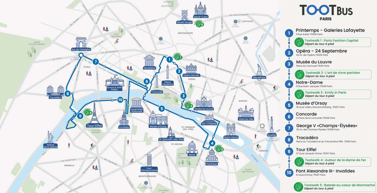Paris: Discovery Hop-On Hop-Off and Paris by Night Tour - Key Points Before You Ride