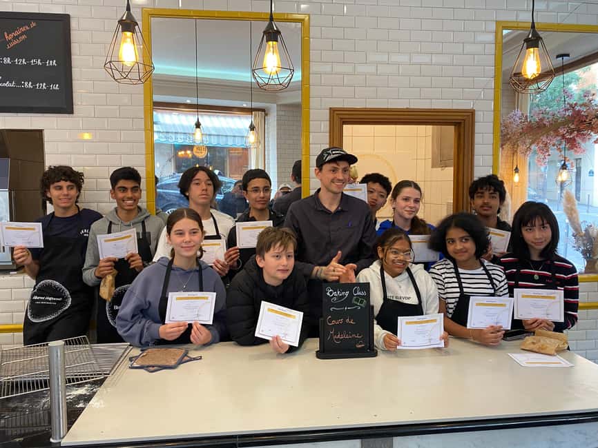 Paris: French Pastry and Baking Workshop - French pastry and bread at Bistrot Baguette: the setup that makes it fun