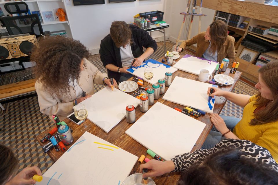 Paris: Graffiti on Canvas Workshop at an Art Studio - Where to meet: Graffiti Paris Atelier in the 14th