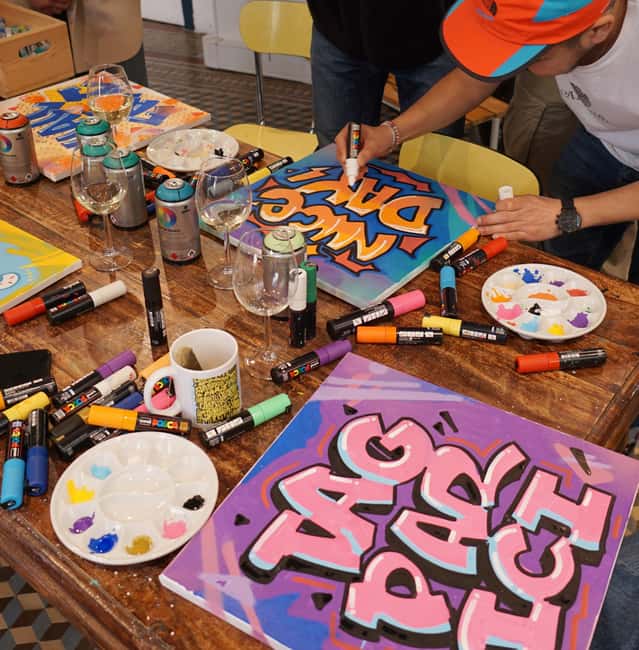 Paris: Graffiti on Canvas Workshop at an Art Studio - Price and value: is $70 for two hours worth it?