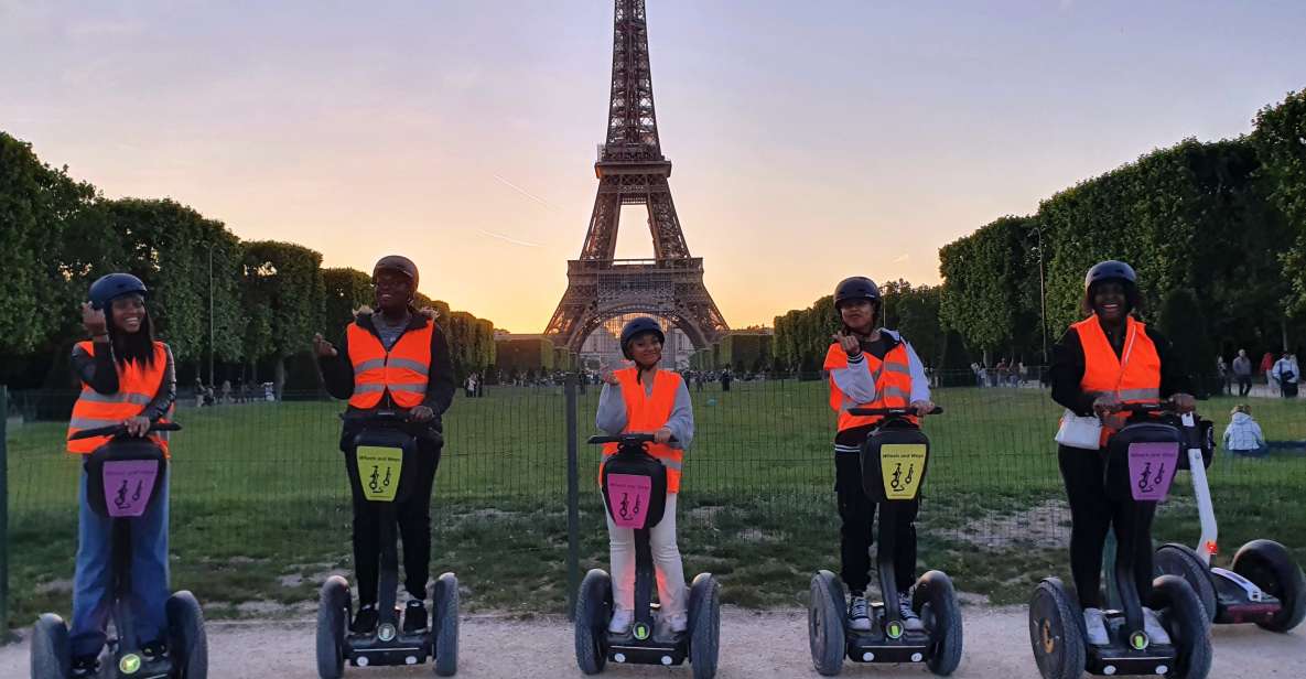 Paris: Guided Segway Tour Paris by Night - Champs de Mars at sunset: where the night lights start
