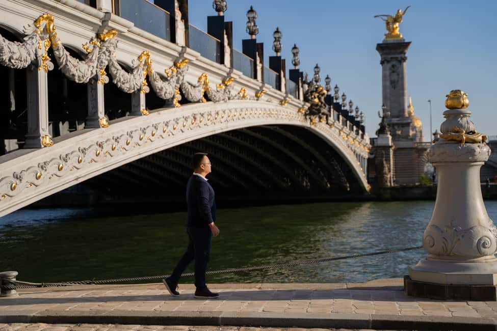 Paris: Louvre photoshoot or Seine bridges Eiffel Tower walk - Notre Dame: A Cathedral Backdrop That Works for Couples, Singles, and Families