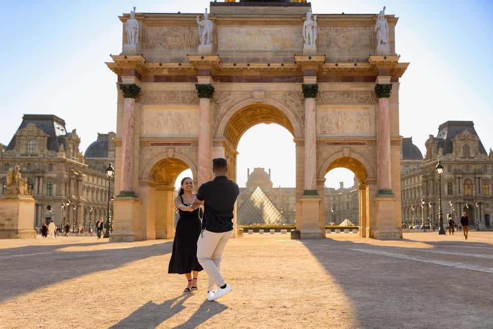 Paris: Louvre photoshoot or Seine bridges Eiffel Tower walk - Pont Alexandre III to the Eiffel Tower Walk: The Bridge-and-Tower Combo