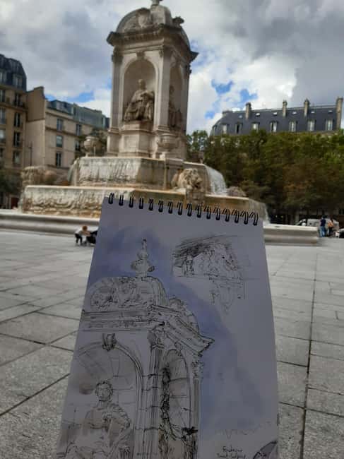 Paris: Plein Air Sketching Course, Drawing & Watercolor - The 3-hour flow: cafe start, neighborhood walk, and optional indoor stops